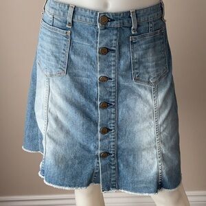 Mcguire Front Buttoned Jean Skirt